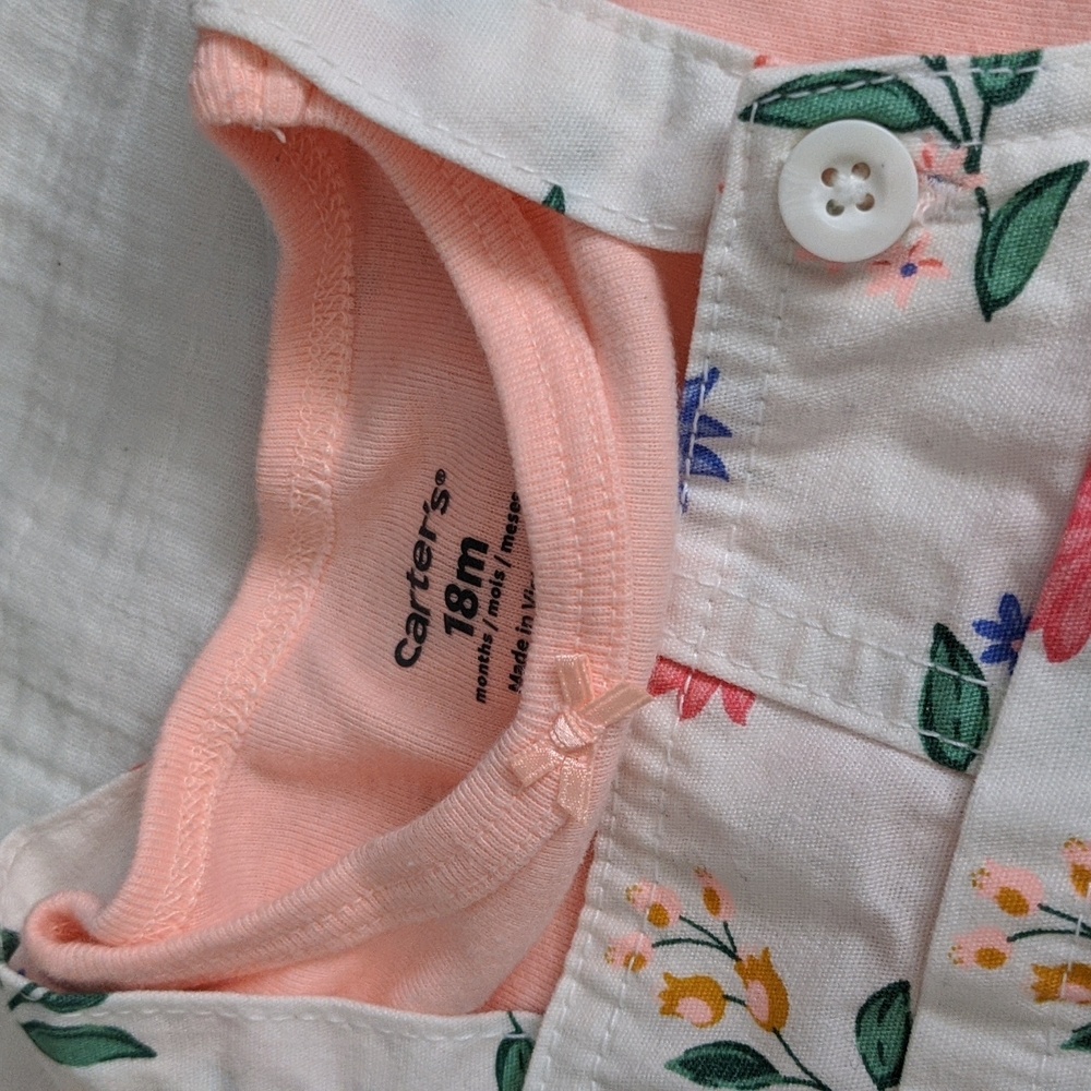 Overall dress with bodysuit. 18m - Picture 3 of 3